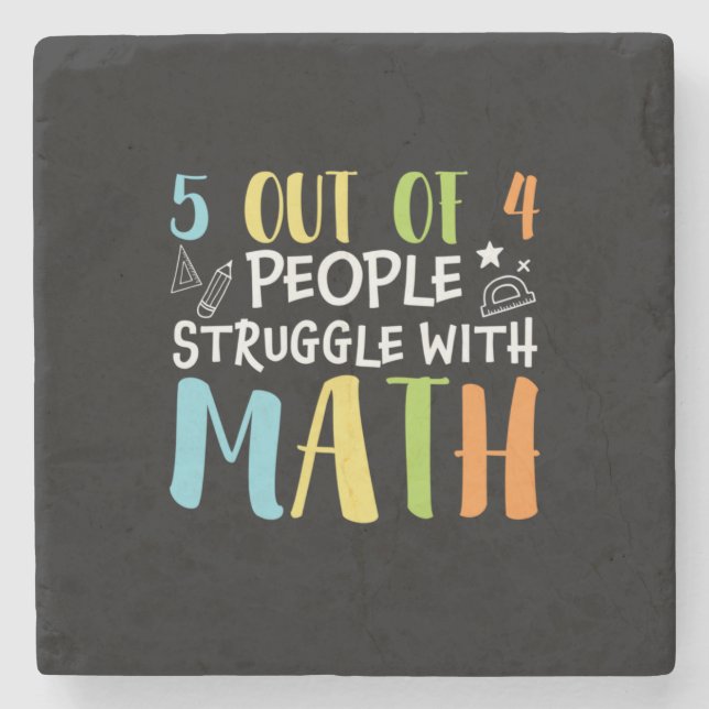 Matematisk lärarstrid med matematik stenunderlägg (Framsidan)