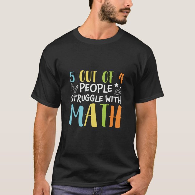 Matematisk lärarstrid med matematik t shirt (Framsida)