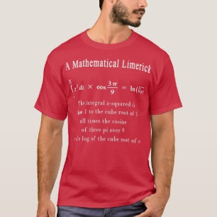 Matematisk Limerick Math Geek Nerd Gift talar ett T Shirt