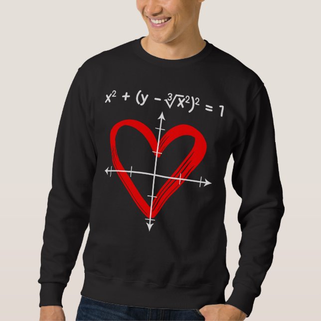 Matematisk matematiker för matematik i Valentines  Lång Ärmad Tröja (Framsida)