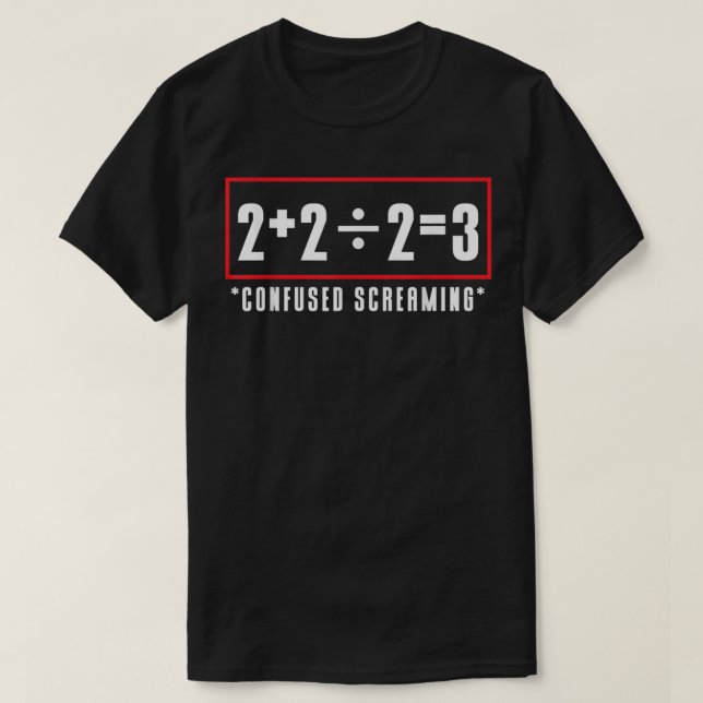 matematisk matteekvation t shirt (Design framsida)