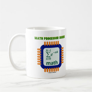 Matematisk processor för in-semiconductor Chip ekv Kaffemugg