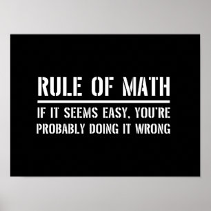 Matematisk regel poster