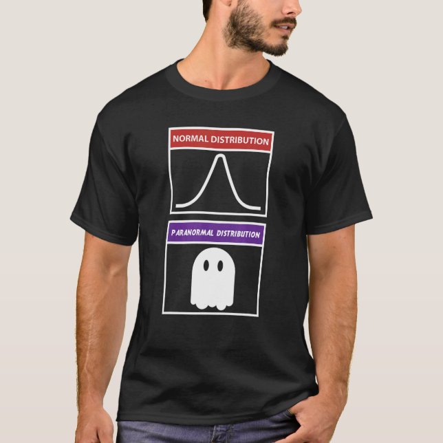 Matematisk spökbild Normal Paranormal Fördelningsg T Shirt (Framsida)