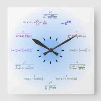 Matematisk väggklocka