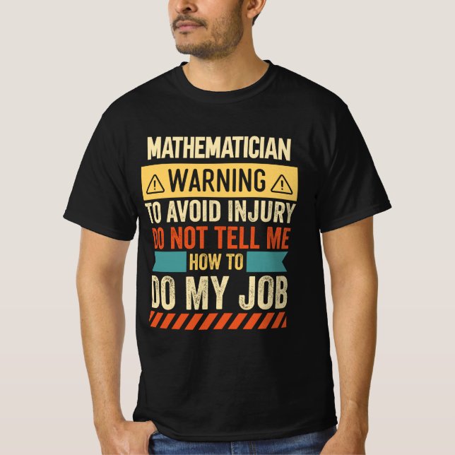 Matematisk varning t shirt (Framsida)