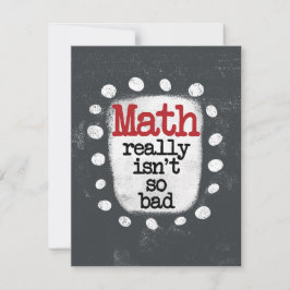 Matematisk Verkligen är inte så dåligt hälsningsko Kort