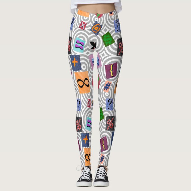 Matematiska baljväxter leggings (Framsida)