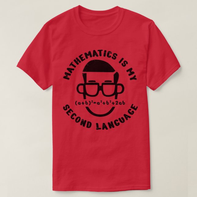 Matematiska citattecken matematik är mitt andra sp t shirt (Design framsida)