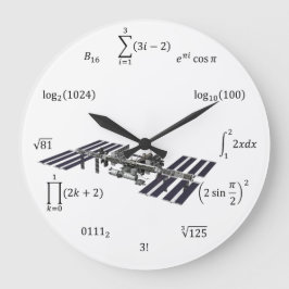 Matematiska ekvationer och anteckningar stor klocka