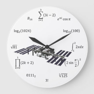 Matematiska ekvationer och anteckningar stor klocka