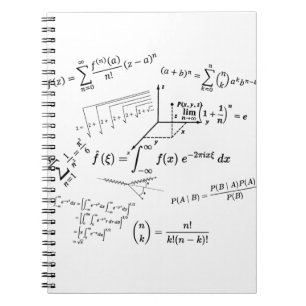 matematiska ekvationer och formler anteckningsbok