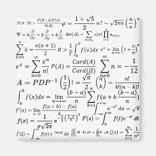 matematiska ekvationer och formler magnet
