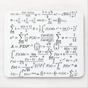 matematiska ekvationer och formler musmatta