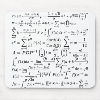 matematiska ekvationer och formler musmatta