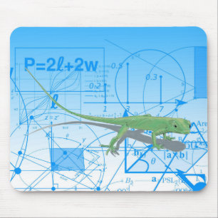 Matematiska ekvationer och geometriska utformninga musmatta
