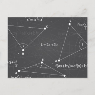 Matematiska ekvationer vykort