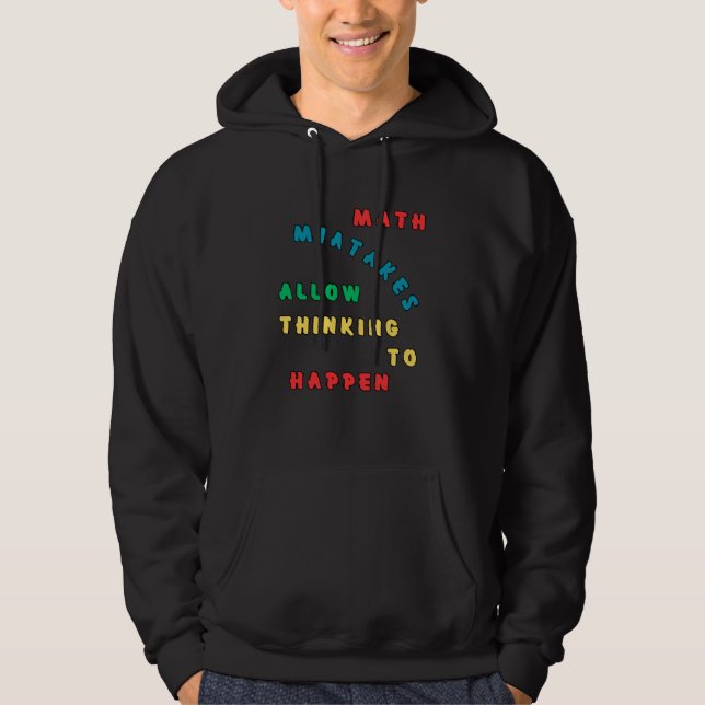 Matematiska fel gör att tankeväckande kan inträffa hoodie (Framsida)