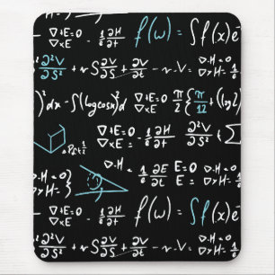 Matematiska formler för matematikfysik student-lär musmatta