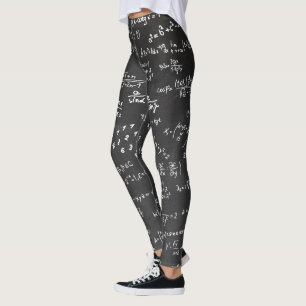 Matematiska formler och nummer Gym Workout Yoga Leggings