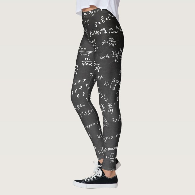 Matematiska formler och nummer Gym Workout Yoga Leggings (Vänster)