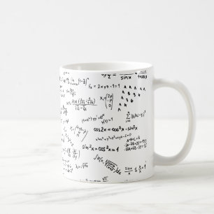 Matematiska formler och siffror kaffemugg