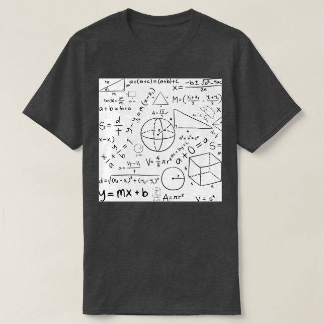 Matematiska formler t shirt (Design framsida)
