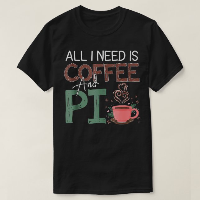 Matematiska gåvor Pi T Shirt (Design framsida)