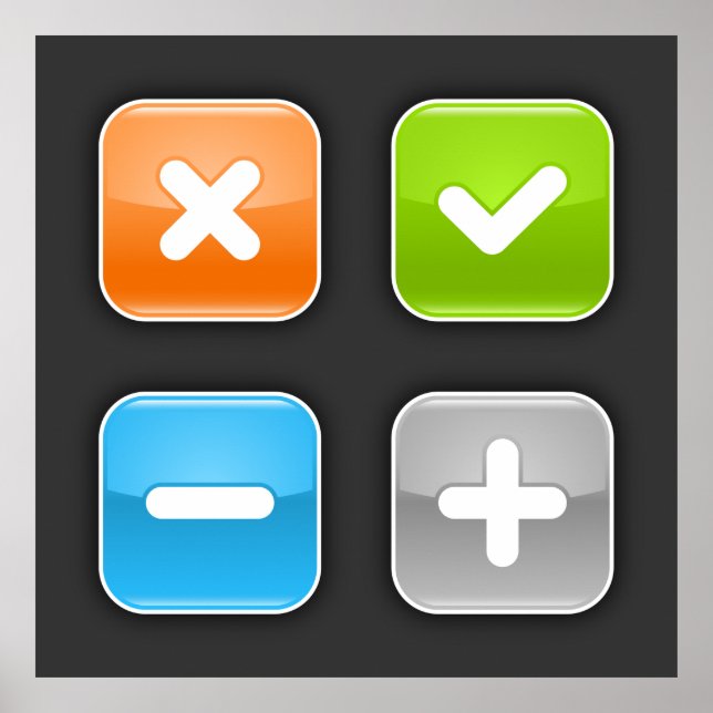 Matematiska ikoner poster (Framsidan)