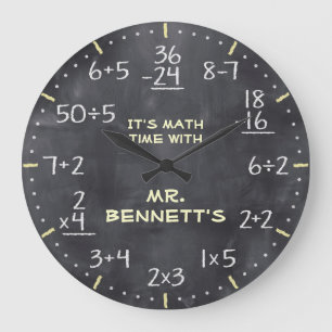 Matematiska likställande Personalizable tar tid p Stor Klocka