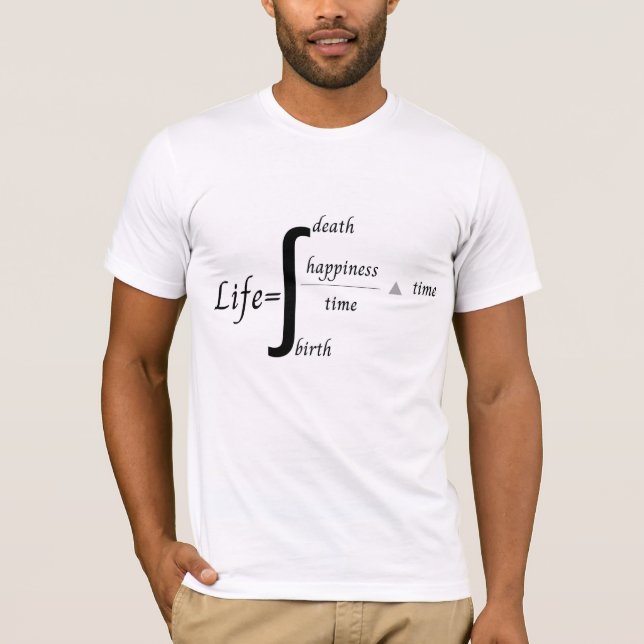 Matematiska memorandum om Life Manar Shirt T (Framsida)