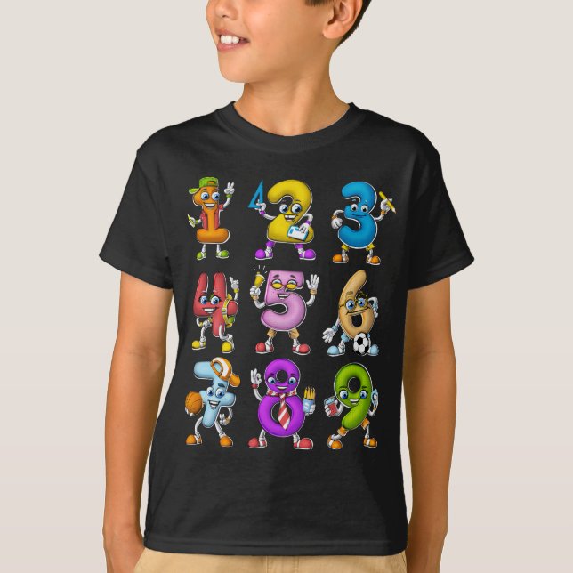 Matematiska nummer t shirt (Framsida)