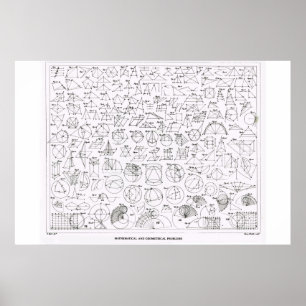 Matematiska och geometriska problem poster