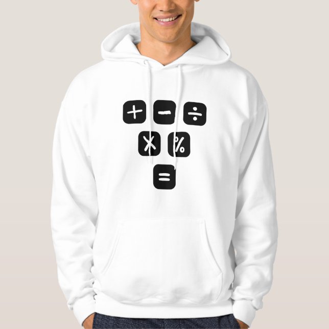Matematiska symboler för matematiska tecken hoodie (Framsida)