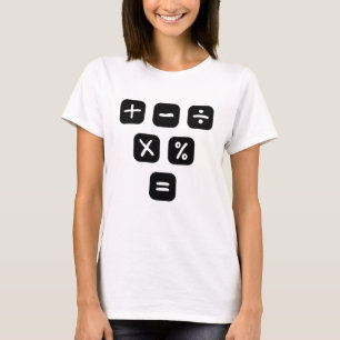 Matematiska symboler för matematiska tecken t shirt