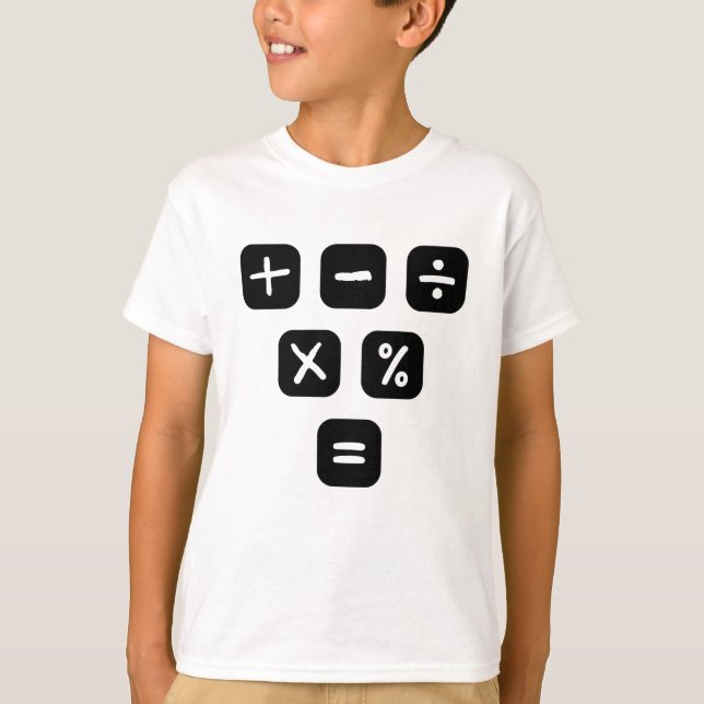 Matematiska symboler för matematiska tecken t shirt (Framsida)