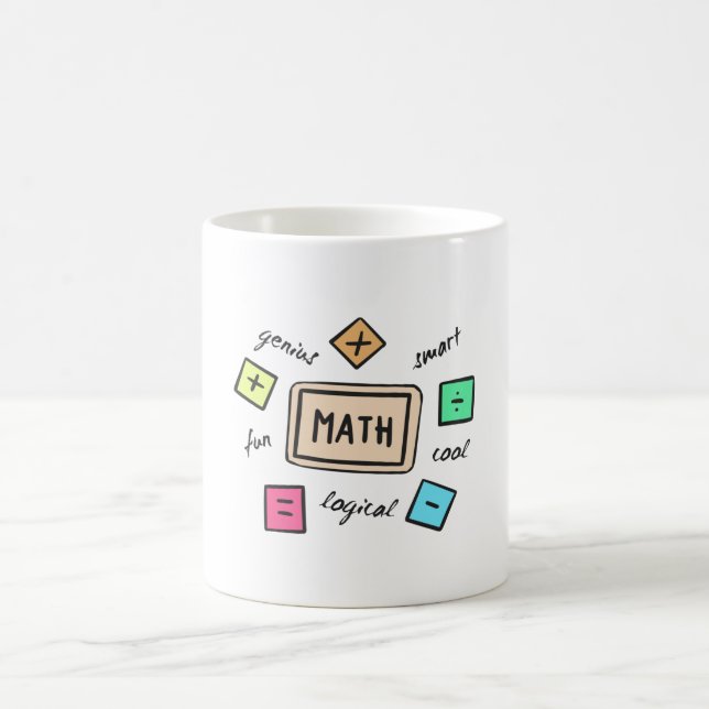 Matematiska symboler för Studenter och föräldrar Kaffemugg (Center)