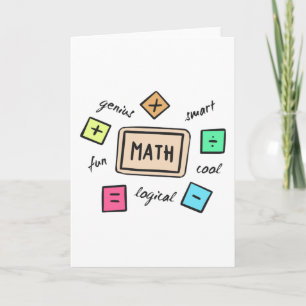 Matematiska symboler för Studenter och föräldrar Kort