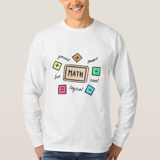 Matematiska symboler för Studenter och föräldrar T Shirt (Framsida)