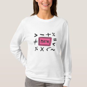Matematiska symboler för studenter och föräldrar t shirt