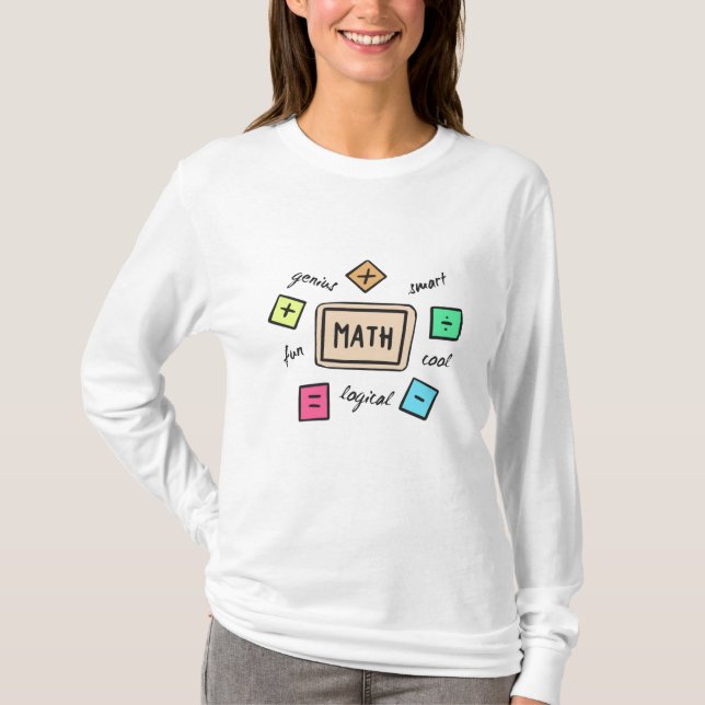 Matematiska symboler för Studenter och föräldrar T Shirt (Framsida)