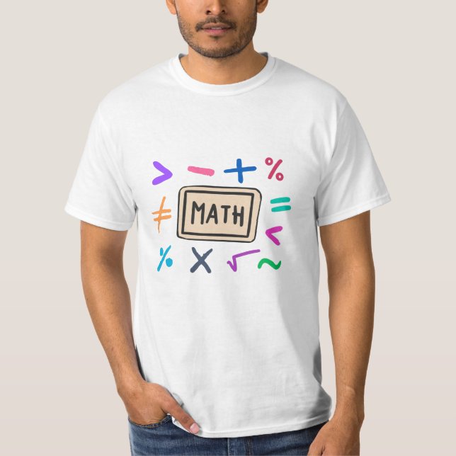 Matematiska symboler för Studenter och föräldrar T Shirt (Framsida)