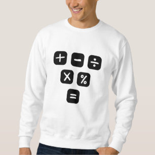 Matematiska symboler matematiska tecken lång ärmad tröja