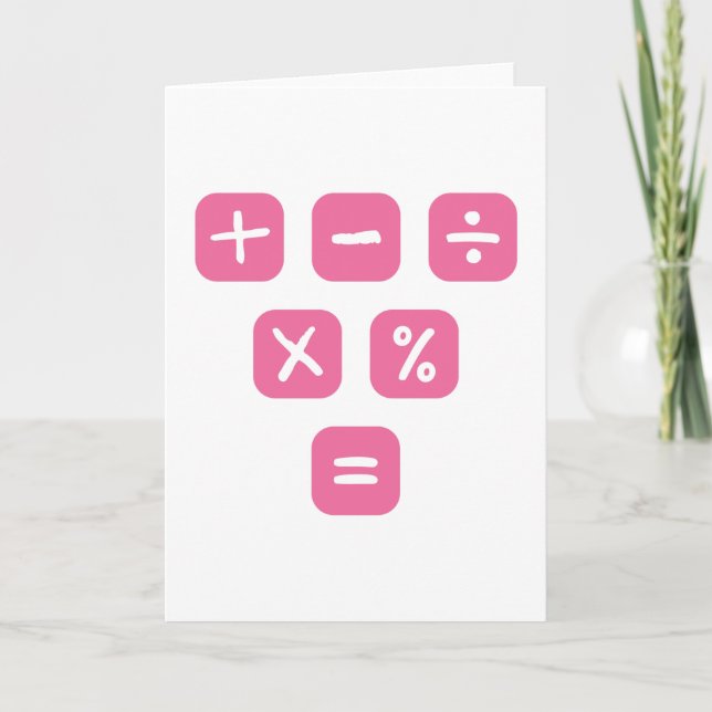 Matematiska symboler matematiska tecken matematik kort (Framsida)
