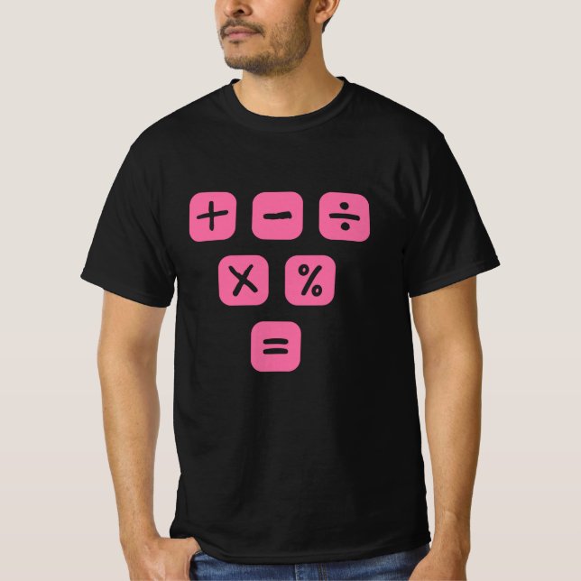 Matematiska symboler matematiska tecken Maths T Shirt (Framsida)