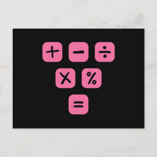 Matematiska symboler matematiska tecken Maths Vykort
