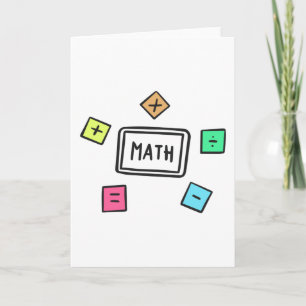 Matematiska symboler Studenter och Föräldrar Kort