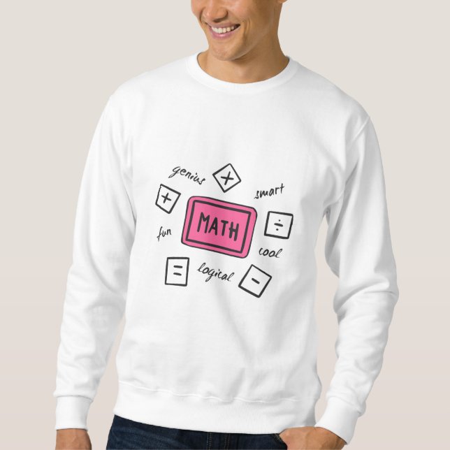 Matematiska symboler Studenter och föräldrar Lång Ärmad Tröja (Framsida)
