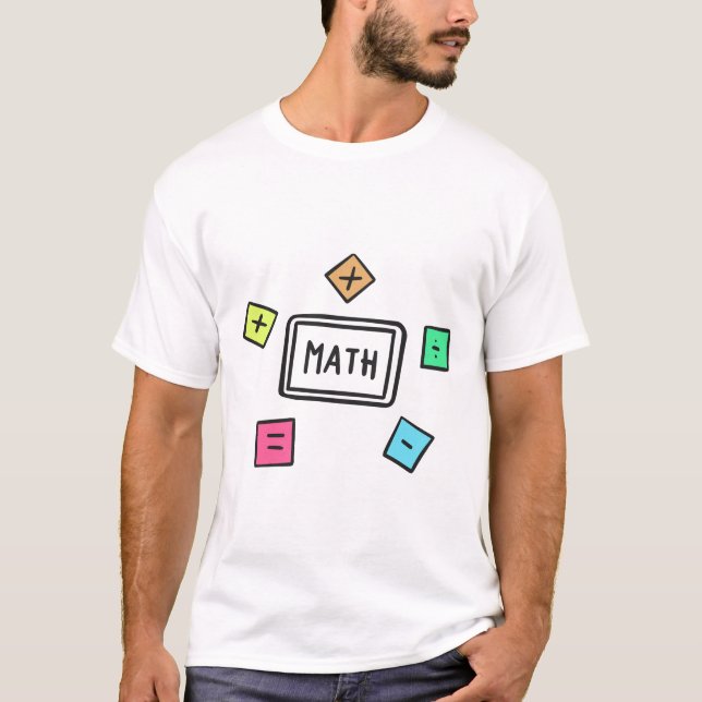 Matematiska symboler Studenter och Föräldrar T Shirt (Framsida)