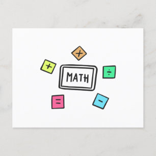 Matematiska symboler Studenter och Föräldrar Vykort